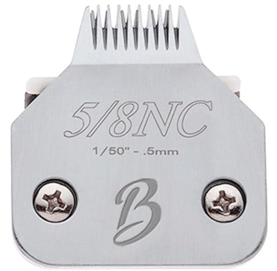 Detachable A Series 5/8 Narrow Cut Blade Dog Grooming Cut Length 1/50" - 0.5mm Ideal for Toe Blade Japanese Carbonized Steel | Compatible A5 Series (5/8NC) - color: 58NC (1/50" - 0.5mm)