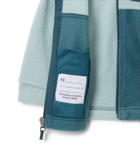 Columbia Youth Steens Mountain II Fleece Jacket - color: Crushed Blue/Everblue, size: 3-6 Months