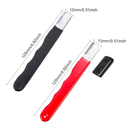 4 Pack Pruning Shears Blade Sharpener Mini Portable Quick Edge Sharpening Carbide Knife Sharpeners for Garden Tool Trimming Knives Cutter Scissor Axe Clipper Pruners Kitchen Garage Outdoor