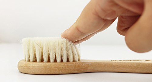 Haakaa Wooden Baby Hairbrush with Natural Goat Wool Bristles 1 pk