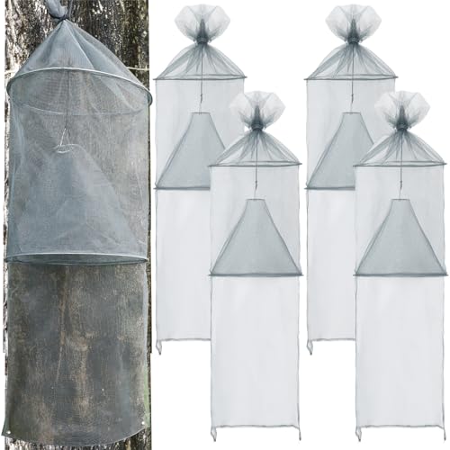 Qualirey 2 Pack Spotted Lanternfly Trap Lanternfly Killer for Tree,Grey - color: Gray