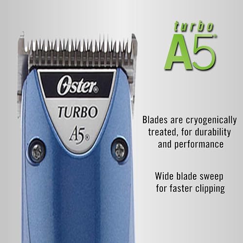 Oster Professional A5 Turbo 2 Speed Clipper - color: Blue, size: 6.00 x 10.50 x 3.00 Inch
