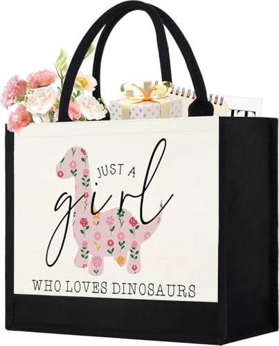 GevGuxLuo Tote Bag for Women Animal Lover Bag Gift for Women - color: Dinosaurs