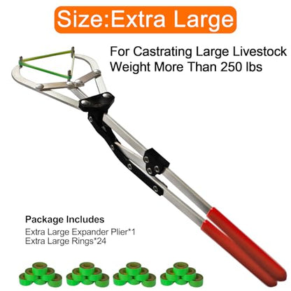 Cattle Banding Tool, Extra Large Castration Kit for Calves Large Livestock