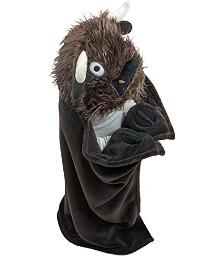 Lazy One Wearable Hooded Blanket for Kids, Animal Hooded Blanket (Buffalo) - color: I'm Buff Buffalo Hooded Blanket