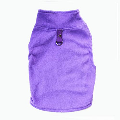 Dog Sweater, Soft Fleece Vest with Leash Ring Pullover Jacket Winter Pet Dog Clothes for Puppy Small Dogs Cats Teddy Chihuahua Yorkshire for Christmas (XS, Purple) | Winter Jacket,Pet Clothing,Dog Clothes,Puppy,For Small Dogs Cats,Teddy,Cat Apparel,Dog Co