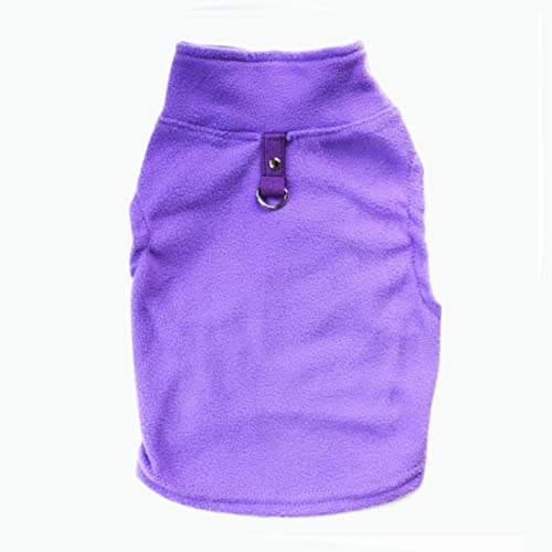 Dog Sweater, Soft Fleece Vest with Leash Ring Pullover Jacket Winter Pet Dog Clothes for Puppy Small Dogs Cats Teddy Chihuahua Yorkshire for Christmas (XS, Purple) | Winter Jacket,Pet Clothing,Dog Clothes,Puppy,For Small Dogs Cats,Teddy,Cat Apparel,Dog Co
