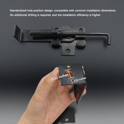 Jamb Latch Fits Barn Door Frames, 1 Pcs Zinc Barn Door Jamb Latch with Hook, Cam Latch Sliding Door, Barn Door Lock Flip Latch Hardware