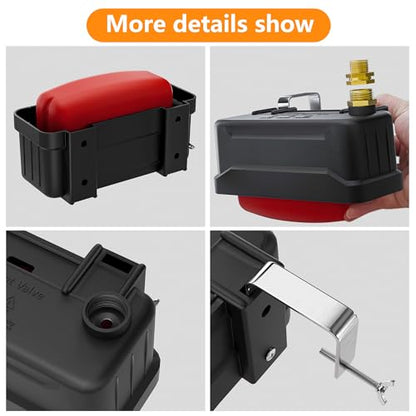 Automatic Livestock Water Trough Float Valve with Copper Connector & Ptfe Tape, Water Level Auto Control Stock Tank Float Valves for Cattle, Horse, Sheep Stock, Farm Animal, Pool, Pond (2 Pack)