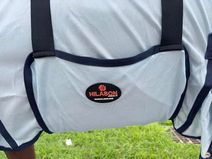 HILASON Horse Fly Sheet Breathable Mesh UV Protection Mosquito Bug Summer - color: White, size: 66 In