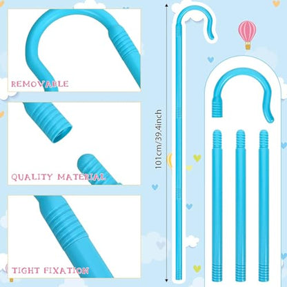 Shepherd Staff and Bow Tie Hook Canes with Bowtie for Women Halloween Party Cosplay - style: Style 3