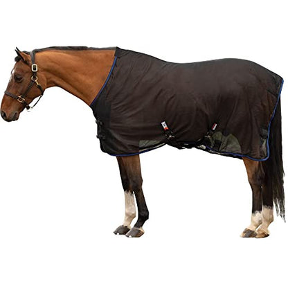 Air Mesh Horse Stable Sheet | Enhanced with Ceramic Therapy | Accelerates Recovery | Ideal for Pre-Performance Warm-Up | Comfortable & Contoured Fit - size: 78