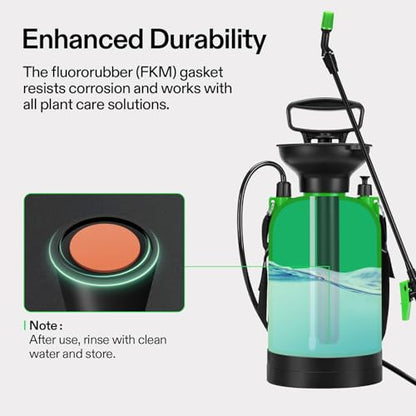 VIVOSUN 1.35-Gallon Pump Pressure Sprayer - color: Green, size: 1.35 Gallons