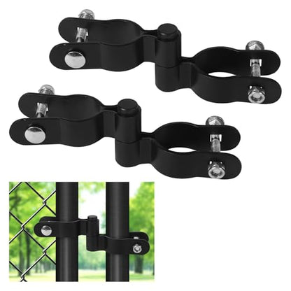 1-5/8'' Chain Link Fence Gate Post Hinge, 2 Pcs Gate Hinges with 1-5/8" Female Hinges(2 Pcs), Heavy Duty Fence Gate Frame Hinge - size: 1-5/8" (2 Male + 2 Female)
