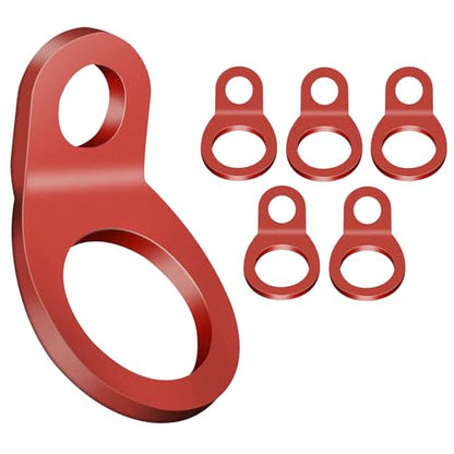 Large Bolt On Tie Down Rings for Trailer Truck Bed 6 Pack 2000 lbs Capacity - color: Red, size: Large-6 Pack