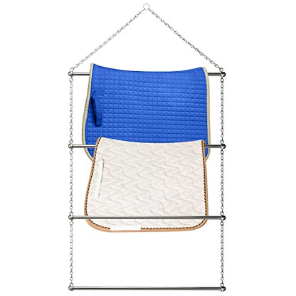 Horse Blanket Rack Heavy Duty Stainless Steel Blanket Holder for Horse Blankets Pads Saddle Blankets,24 * 44 inches