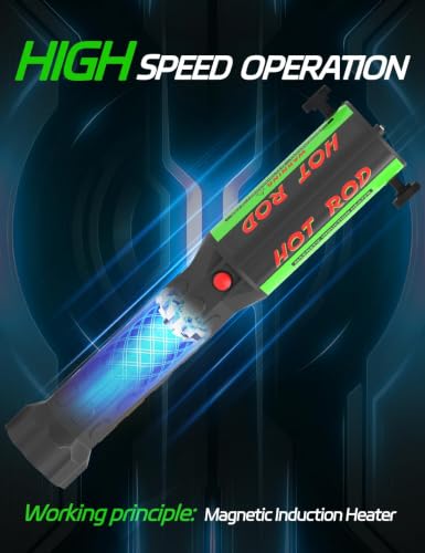Magnetic Induction Heater Kit - 1200W 110V Hand Held Automotive Heat Tool For Rusty Screw Removing with 8 Coils and Box - color: Greenbox-green, size: 8 Coil