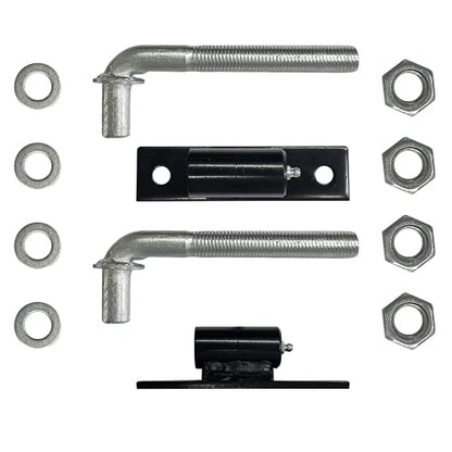 J-Bolt with Plate J Bolt Gate Hinges for Large Heavy Driveway Gates, Wood, Iron or Steel Gates
