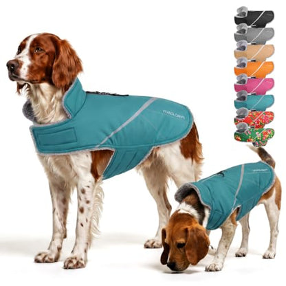VIVAGLORY Dog Jacket Warm Snowrap Dog Winter Coat Vest, XXS, Turquoise - color: Turquoise, size: XXS(Chest: 12-15'')