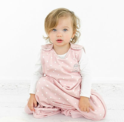 Woolino 4 Season Toddler Sleeping Bag, Merino Wool and Organic Cotton Toddler Sleep Bag Sack, 2-4 Years, Rose - color: Rose
