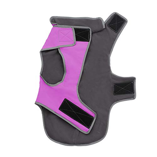 Jacket for All Dogs, Fleece-Lined, Waterproof Doggie Vest, Reflective Pet Parka (2200) (X-Small, Pink) - color: Pink, size: X-Small