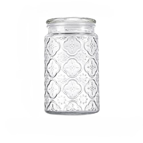 Adodeen Glass Storage Containers With Lids, Glass Jars With Lids, 32OZ - color: 32oz Bigonia