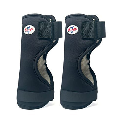 Professional's Choice Quick-Wrap Bell Boots | Ultimate in Hoof and Soft Tissue Protection | 360 Degree Wrap | Large Royal Blue
