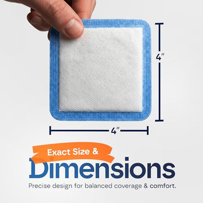 HEALQU Super Absorbent Adhesive Dressing 4x4 (10 Pack) - Sterile Self-Adhesive Island Dressing Pad with High-Capacity SAP Core - Breathable Bordered Gauze for High Exudate, Surgical Wounds, & Ulcers