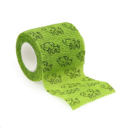Self Adhesive Bandage Wrap Animal Cohesive Bandage Self Adherent Wrap First Aid Tape for Dogs Cats Horses Birds & Wrist Healing Ankle Sprain (2 Inch G Set 6 Rolls) - color: 2 Inch G Set 6 Rolls