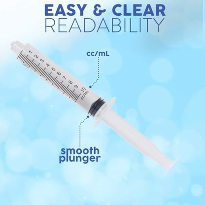 Care Touch Disposable Syringes Without Needle, Luer Lock, 10ml 100 Count