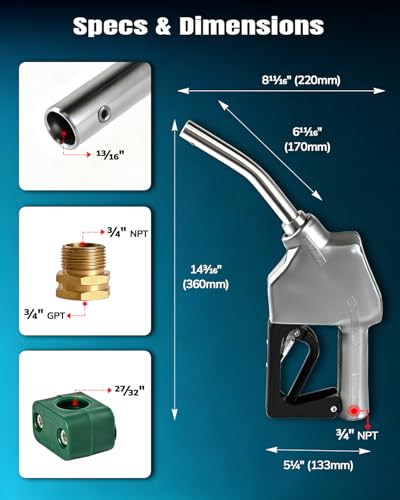 Auto Shut-Off Water Nozzle Kit for Stock Tank – Automatic Livestock Waterer Valve Prevents Overflow, Fits Horse, Cattle, Goat Farm Water Troughs with Nozzle Holder