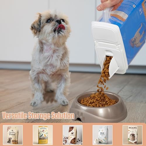 Buddeez Pet Food Storage Container 8 Quart Capacity Bird Seed Container - color: White Lid, size: 1 Pack (8 Quart)