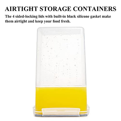 Wildone Flour Sugar Storage Containers 6.5L, 4 PCS, Gray - color: Gray, size: ['6.5L']