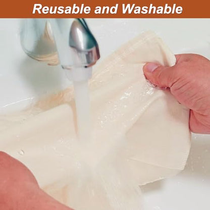 4 Pcs 12"x12" Nut Milk Bag with SGS Tested 100% Nature Unbleached Cotton, Premium Cheesecloth Bags for Straining, Reusable Nut Bag Strainer for Making Almond & Nut Milks, Cold Brew, Yogurt, Juicing - color: cheesecloth bags - 4 Pcs