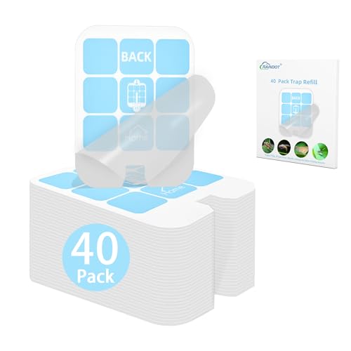 40 Pack Fly Trap Refill Compatilble with Safer Home Fly Trap Refill Flying Insect Trap for SH502, SH503, 23005-06 and DT3005w,Indoor Fruit Fly Traps Refill