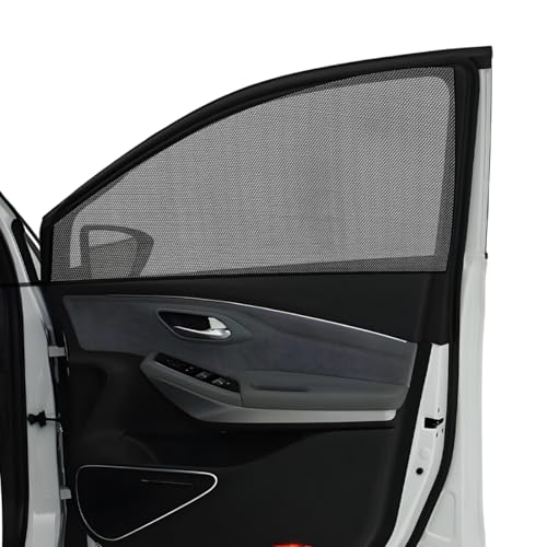 Wevdn 2 PCS Car Window Shade, Breathable Mesh Auto Front Rear Side Window Sun Shades, UV Protection car Window Screens for Baby and Kids, Auto Camping Curtains Privacy Protection Shades (Car Front) - color: Car Front