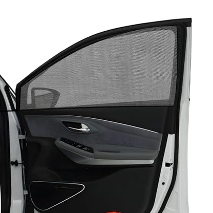Wevdn 2 PCS Car Window Shade, Breathable Mesh Auto Front Rear Side Window Sun Shades, UV Protection car Window Screens for Baby and Kids, Auto Camping Curtains Privacy Protection Shades (Car Front) - color: Car Front