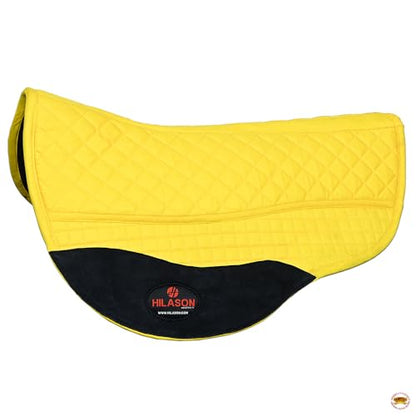 HILASON Western All Purpose Horse English Saddle Pad | All-Purpose - color: Yellow