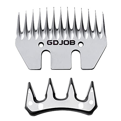 13 Teeth Straight Replacement Blades for Sheep Shears, Professional Stainless Steel Sheep Shears Blades for Dogs Sheep Alpacas Goats - color: Sheep Shears Blade