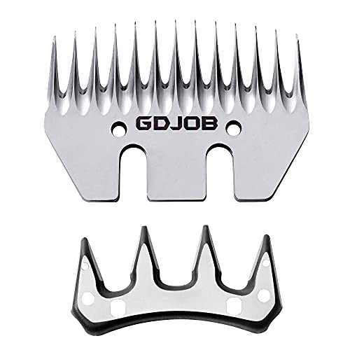 13 Teeth Straight Replacement Blades for Sheep Shears, Professional Stainless Steel Sheep Shears Blades for Dogs Sheep Alpacas Goats - color: Sheep Shears Blade