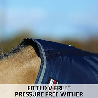 Dura-Nylon Tekno-Fleece Stable Horse Blankets & Sheets | V-Free Pressure Free Wither | Adjustable Leg Strap Horse Sheets | Comfortable Horse Blankets for Winter - size: 86