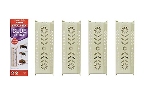 $averPak 4 Pack - JT Eaton Stick-A-Fly Glue Fly Stick Traps - size: 4 Pack