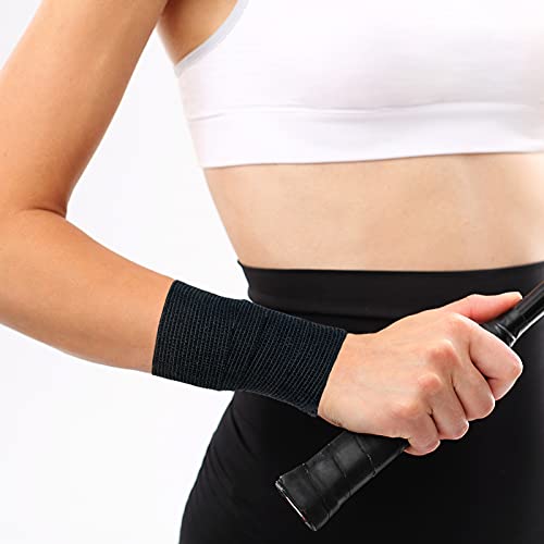 Carbou Self Adhesive Bandage Wrap 2" x 5yd 24ct Vet & Athletic Black - color: Black, size: 24 Count (Pack of 1)