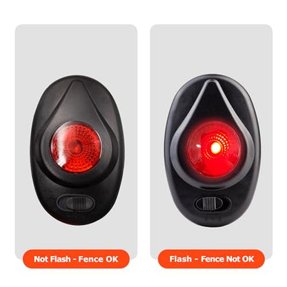 Electric Fence Light Indicator,Fence Alert Electric Fence Checker,Black 2pc - color: Black, size: 2 pcs
