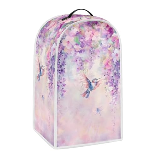 Blender Cover, Blender Dust Cover Universal Small Appliance Cover Comfortable Anti Scratch Blender Protective Cover Fashion Blender Organizer Flowers and Hummingbirds - color: Flowers And Hummingbirds