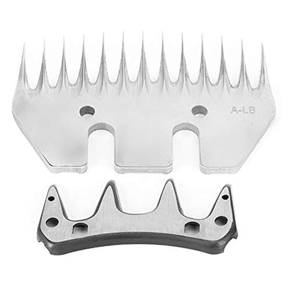 Stainless Steel Sheep Clippers Blade, High Hardness Cutting Shearing Cutter Replacement, 13 Tooth Straight Blade, for Sheep Grooming(13 Tooth)