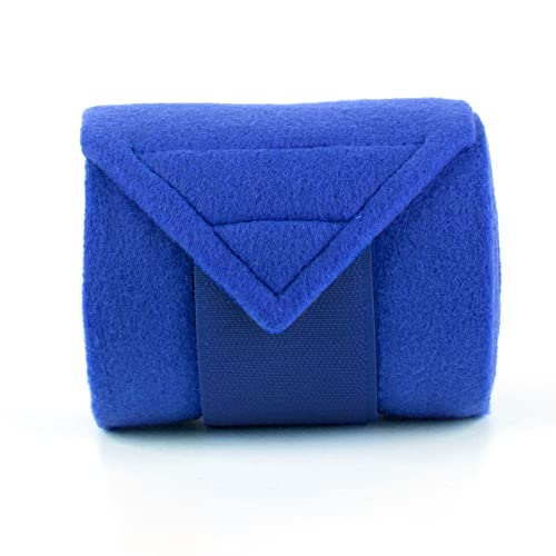 Horse Polo Wraps 2.5m Equestrian Leg Bandage Wrap Set of 4 Packs - color: Blue - 2.5m