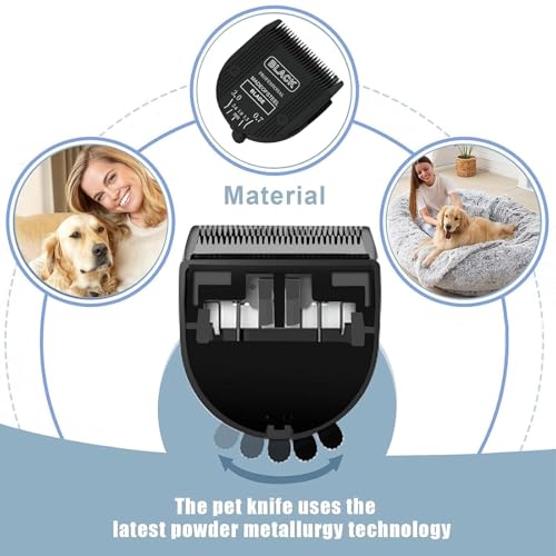1PCS Adjustable 5 in 1 Replacement Blades Compatible with Wahl 5 in1 Clipper Bravura, Chromado, Creativa, Figura, Motion, Supergroom Dog Grooming Clippers (Black) - color: (BLACK-1