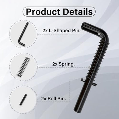Trailer Gate Pin, Trailer Gate Latch, 819T Trailer Gate Spring Latch Kit for Carry-On Utility Trailers Heavy Duty Trailer Gate Latch Repair Kit