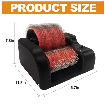 Electric Wool Carding Machine,Wool Fiber Drum Carding Machine with Brush & Awl,Adjustable Combing Speed,Automatically Clean Residual Wool,Fast Color Mixing, Combing, Spinning,for DIY Craft Make Felt.